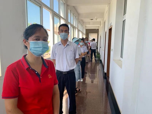 湖北昌利鋸片廠家免費為員工做核酸檢測 湖北昌利鋸片廠家免費為員工做核酸檢測